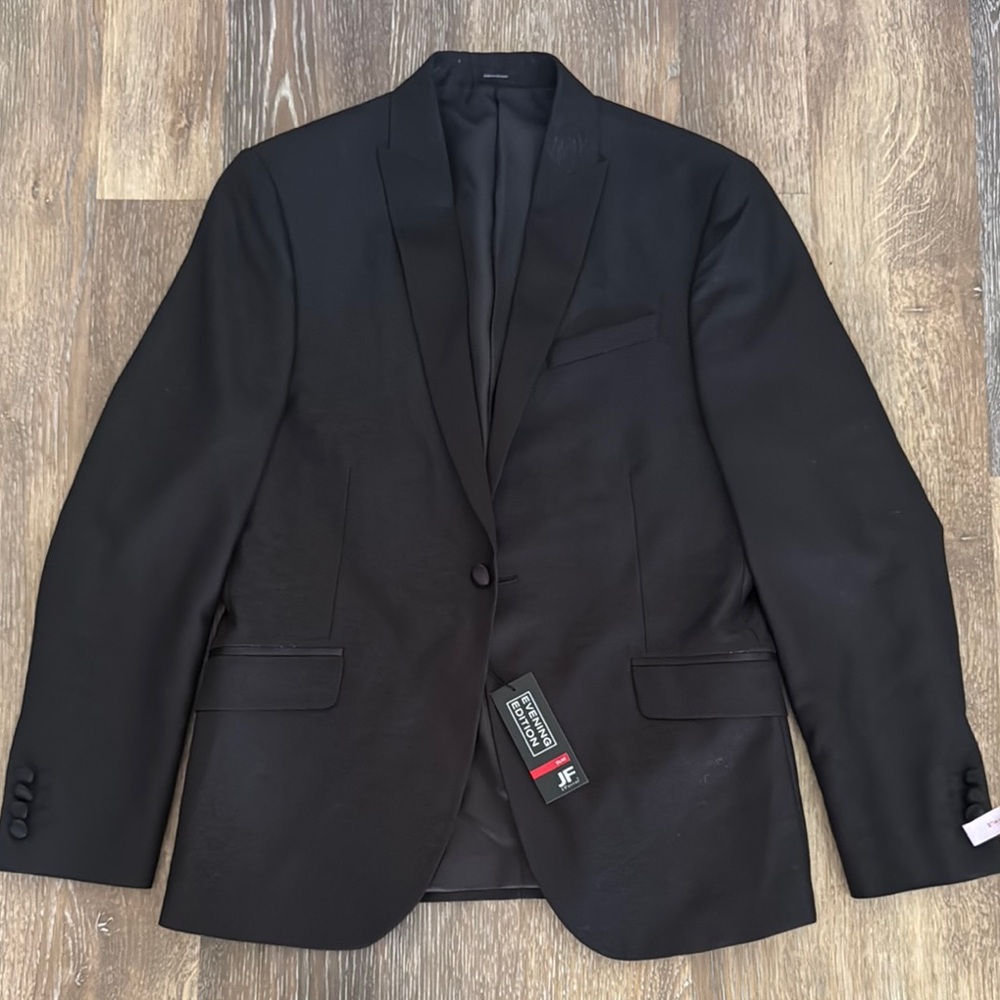 jf j.ferrar Black Shine Tuxedo Classic Design Slim Fit